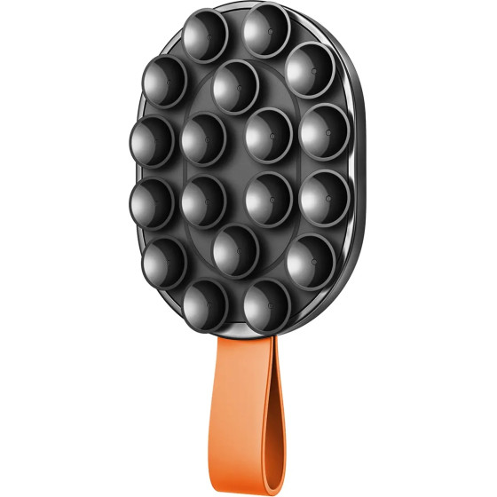Joyroom JR-ZS393-S Magnetic Holder With Suction Cups For 4.7-7 Phone - Black And Orange - (JR-ZS393-S_O)