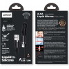 Joyroom Liquid Silicone Data Cable N2 USB-A / Lightning 2.4A 1.2m - Black - (Joyroom S-1224N2 Silicone Data Cable USB-A To Lightning 1.2M Black)