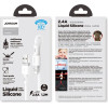 Joyroom Liquid Silicone Data Cable N2 USB-A / Lightning 2.4A 1.2m - White - (S-1224N2 Lightning White)