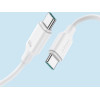 Joyroom Long-Lasting Series A9 USB-C / USB-C Pd Qc Cable 60W 3A 1m - White - (S-CC060A9 1m white)