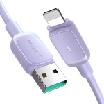 Joyroom Multi-Color Series A14 Lightning / USB-A 2.4A 1.2 m Cable - Purple - (S-AL012A141P)