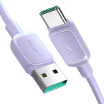 Joyroom Multi-Color Series A14 USB-A / USB-C 3A Cable 1.2m - Purple - (S-AC027A141P)