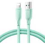 Joyroom Multi-Color Series S-A34 USB-A / Lightning 3A Cable 1m - Green - (Joyroom SA34-AL3 Multi-Color Series 3A Fast Charging Data Cable (USB-A To Lightning) 1m Green)