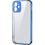 Joyroom New Beauty Series Ultra Thin Case With Electroplated Frame For Iphone 12 Pro dark-Blue (JR-BP743) - (Joyroom JR-BP743 New Beauty Series Plated Phone Case Processing Holes iP12 Pro-6.1iNch blue)