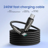Joyroom Pioneer Series SA31-CC5 USB-C / USB-C Cable 240W 1.2m - Black - (Joyroom SA31-CC5 Pioneer Series 240W Fast Charging Data Cable (Type-C To Type-C) 1.2m Black)