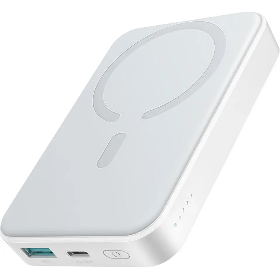 Joyroom Powerbank JR-W020 20W 10000mAh Magsafe + USB-C - USB-C Cable 0.25m - White - (6941237166401)