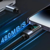 Joyroom Prism Series A16 Lightning / USB-A Cable 2.4A 1.2m With Led Display - Black - (S-AL012A16)