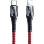 Joyroom S-1224K2 USB-C / Lightning Pd Cable 20W 2.4A 1.2m - Red - (Joyroom S-1224K2 Type-C To Lightning Fast Charging Cable 1.2M Red)