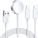 Joyroom S-IW007 3-in-1 Cable USB-A Magnetic Charger - Lightning 1.2m - White - (S-IW007 White)
