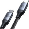 Joyroom Speedy Series S-A21 2in1 USB-C - USB-C / USB-C Cable 100W 1.5m - Black - (Joyroom SA21 1T2 Speedy Series 100W 2 In 1 Fast Charging Cable (Type C To C+C) 1.5m Black)