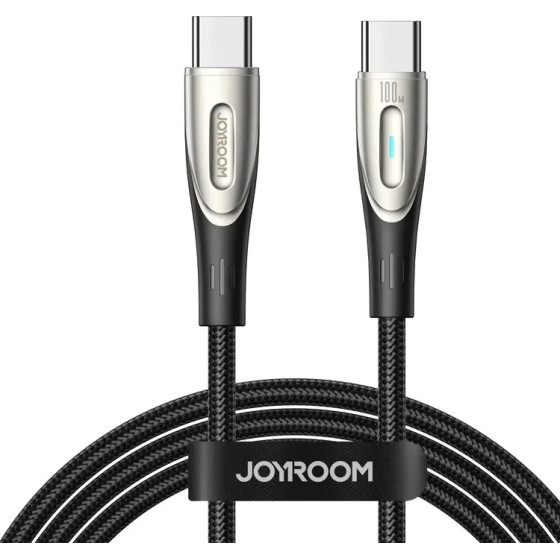 Joyroom Star-Light Series SA27-CC5 USB-C / USB-C Cable 100W 1.2m - Black - (Joyroom SA27-CC5 Star-Light Series 100W Fast Charging Data Cable (Type-C To Type-C) 1.2m Black)
