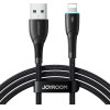 Joyroom Starry Series SA32-AL3 3A USB-A / Lightning Cable 1m - Black - (Joyroom SA32 AL3 Starry Series 3A Fast Charging Data Cable (Usb A To Lightning) 1m Black)