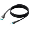 Joyroom Starry Series SA32-AL3 3A USB-A / Lightning Cable 1m - Black - (Joyroom SA32 AL3 Starry Series 3A Fast Charging Data Cable (Usb A To Lightning) 1m Black)