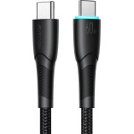 Joyroom Starry Series SA32-CC3 USB-C / USB-C Cable 60W 1m - Black - (Joyroom SA32 CC3 Starry Series 60W Fast Charging Data Cable (Type C To Type C) 1m Black)