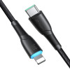 Joyroom Starry Series SA32-CL3 30W USB-C / Lightning Cable 1m - Black - (Joyroom SA32 CL3 Starry Series 30W Fast Charging Data Cable (Type C To Lightning) 1m Black)