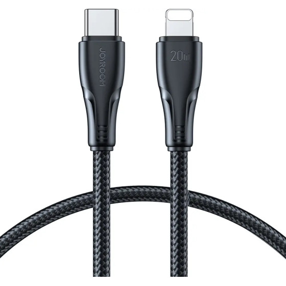 Joyroom Surpass Series A11 Lightning /USB-C 20W 0.25 m Cable - Black - (S-CL020A11B1)