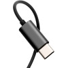 Joyroom TYPE-C Series JR-EC07 USB-C in-Ear Headphones Metal - Black - (Joyroom JR-EC07 TYPE-C Series Metal Half In-Ear Wired Earphones Black)