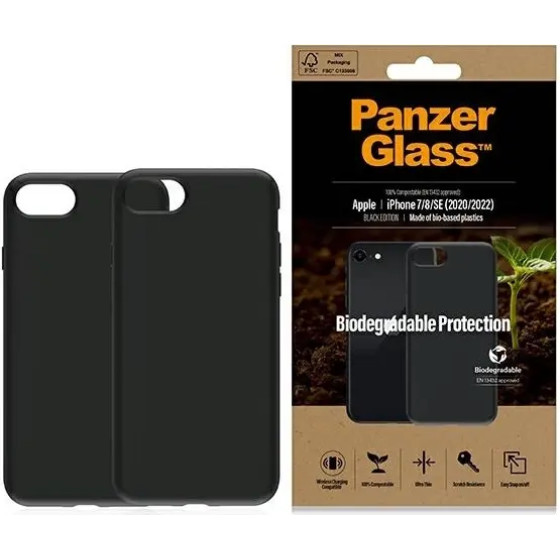 PanzerGlass Biodegradable Case for iPhone SE 2022 / SE 2020 / 7 / 8 - black - (PAN000435-0)