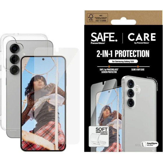 PanzerGlass CARE by Fashion 2in1 Case+Glass protection set for Samsung Galaxy S25 - (PAN000992-0)