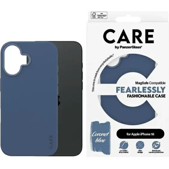 PanzerGlass CARE by Fashion Case iPhone 16 6.1 blue/blue MagSafe 1381 - (PAN000885-0)