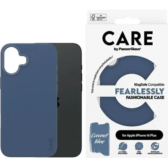PanzerGlass CARE by Fashion Case iPhone 16 Plus 6.7 blue/blue MagSafe 1383 - (PAN000877-0)