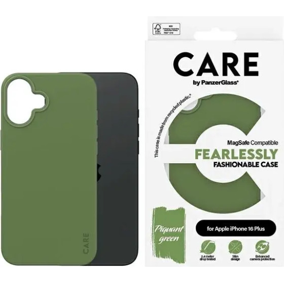 PanzerGlass CARE by Fashion Case iPhone 16 Plus 6.7 green/green MagSafe 1387 - (PAN000887-0)