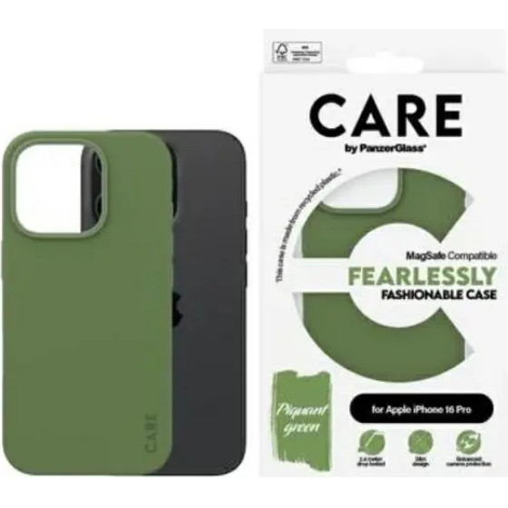 PanzerGlass CARE by Fashion Case iPhone 16 Pro 6.3 green/green MagSafe 1386 - (PAN000872-0)