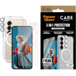 PanzerGlass CARE by Flagship 3in1 Case + Glass + Lens Protective Kit for Samsung Galaxy S25 - (PAN001001-0)