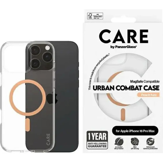 PanzerGlass CARE by Flagship Case iPhone 16 Pro Max 6.9 peach/peachy MagSafe 1376 - (PAN000860-0)