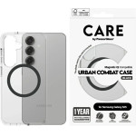 PanzerGlass CARE by Flagship Urban Combat Black QI Case for Samsung Galaxy S25 - Transparent - (PAN001074-0)
