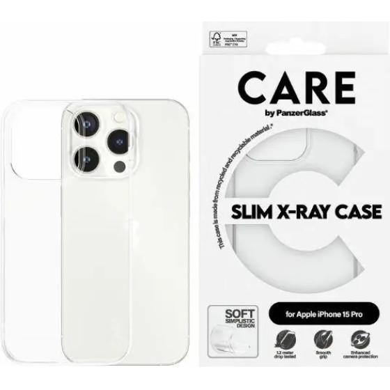 PanzerGlass CARE by Slim X-Ray Case for iPhone 15 Pro - Clear - (PAN000756-0)