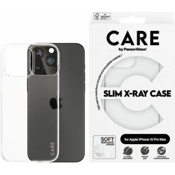 PanzerGlass CARE by Slim X-Ray Case for iPhone 15 Pro Max - Clear - (PAN000758-0)