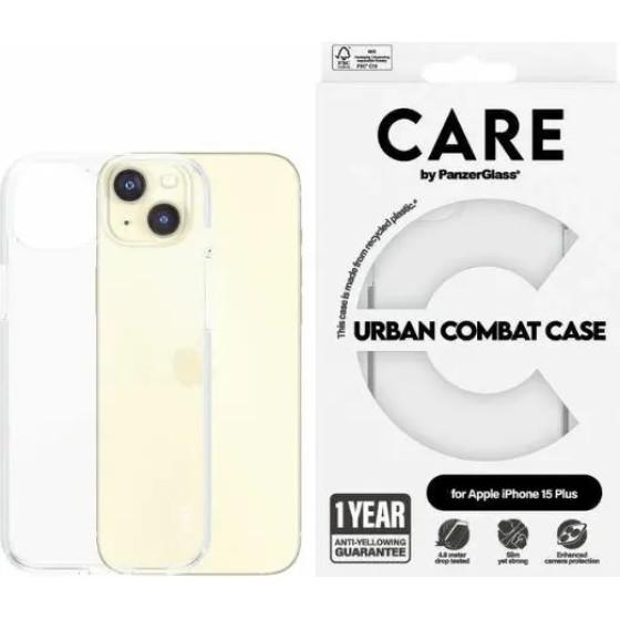 PanzerGlass CARE by Urban Combat Case for iPhone 15 Plus - Clear - (PAN000745-0)