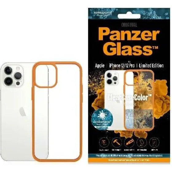 PanzerGlass ClearCase case for iPhone 12 / 12 Pro - transparent orange - (PAN000175-0)