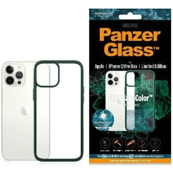 PanzerGlass ClearCase case for iPhone 12 Pro Max - transparent and green - (PAN000163-0)