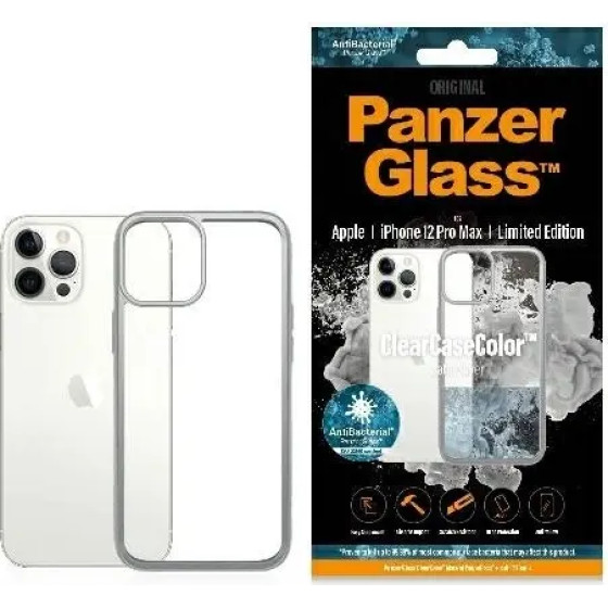 PanzerGlass ClearCase case for iPhone 12 Pro Max - transparent and silver - (PAN000166-0)