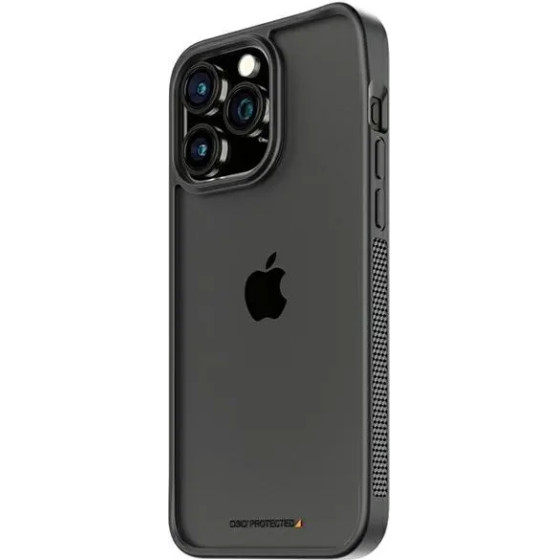 PanzerGlass ClearCase Case for iPhone 15 Pro Max with Military Grade Certification - Transparent and Black - (PAN000543-0)
