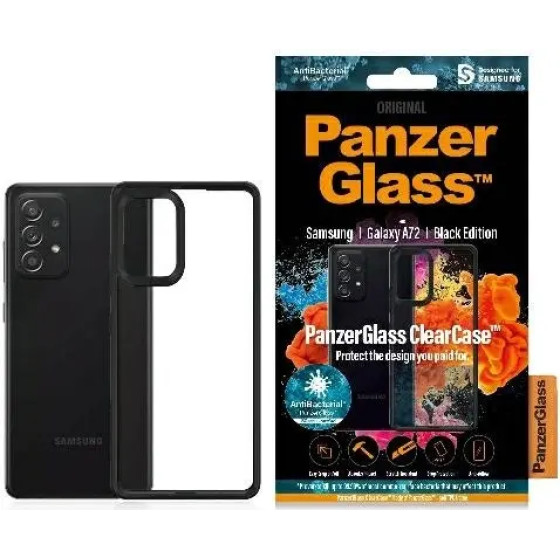PanzerGlass ClearCase case for Samsung Galaxy A72 - transparent and black - (PAN000224-0)
