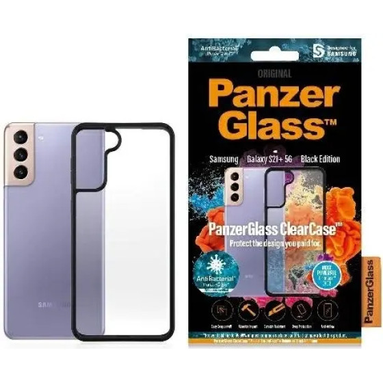 PanzerGlass ClearCase case for Samsung Galaxy S21+ - transparent and black - (PAN000217-0)