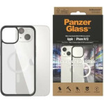 PanzerGlass ClearCase case with MagSafe antibacterial for iPhone 14 / 15 / 13 - transparent and black - (PAN000423-0)