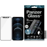 PanzerGlass E2E Microfracture Antibacterial Glass with Camera Cover with Swarovsky Crystal for iPhone 12 Pro Max - with Black Frame - (PAN000140-0)