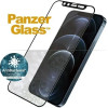 PanzerGlass E2E Microfracture Antibacterial Glass with Camera Cover with Swarovsky Crystal for iPhone 12 Pro Max - with Black Frame - (PAN000140-0)