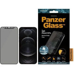 PanzerGlass E2E Super+ Microfracture antibacterial privacy tempered glass for iPhone 12 / 12 Pro - with black frame - (PAN000093-0)