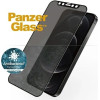 PanzerGlass E2E Super+ Microfracture antibacterial privacy tempered glass for iPhone 12 / 12 Pro - with black frame - (PAN000093-0)