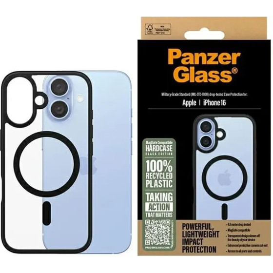 PanzerGlass HardCase iPhone 16 6.1 black/black MagSafe 1301 - (PAN000833-0)