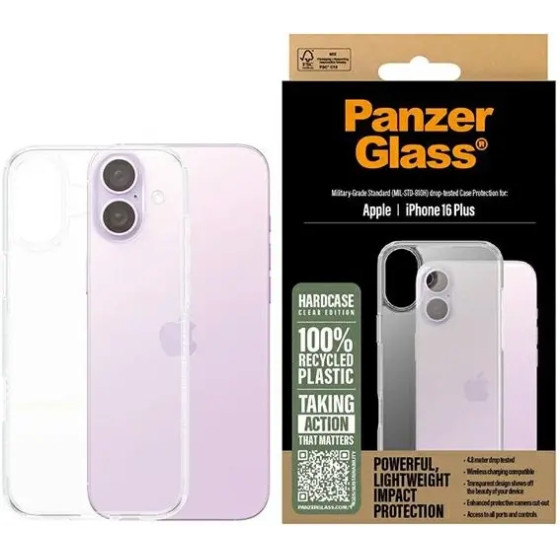PanzerGlass HardCase iPhone 16 Plus 6.7 Clear/Transparent 1289 - (PAN000822-0)