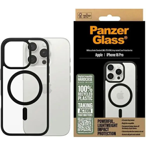 PanzerGlass HardCase iPhone 16 Pro 6.3 black/black MagSafe 1302 - (PAN000834-0)