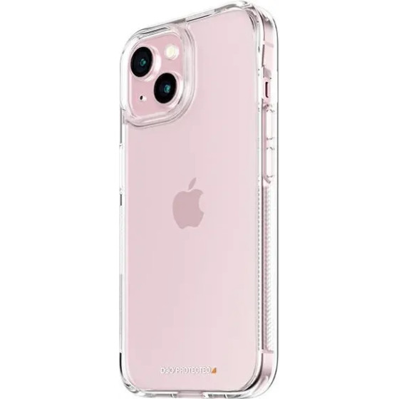 PanzerGlass HardCase with D3O and Military Grade Certification for iPhone 15/14/13 - Transparent - (PAN000536-0)