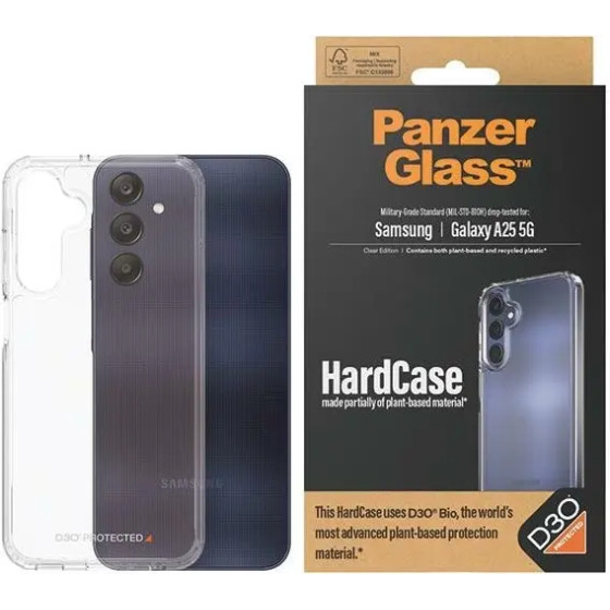 PanzerGlass HardCase with D3O(R) Bio and Military Grade certification for Samsung Galaxy A25 5G - transparent - (PAN000611-0)