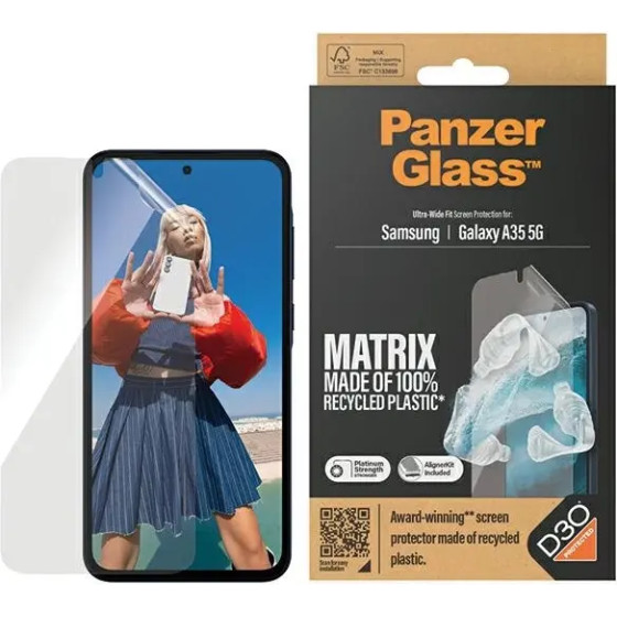 PanzerGlass Matrix Ultra-Wide Fit foil with positioner for Samsung Galaxy A35 5G - (PAN000679-0)